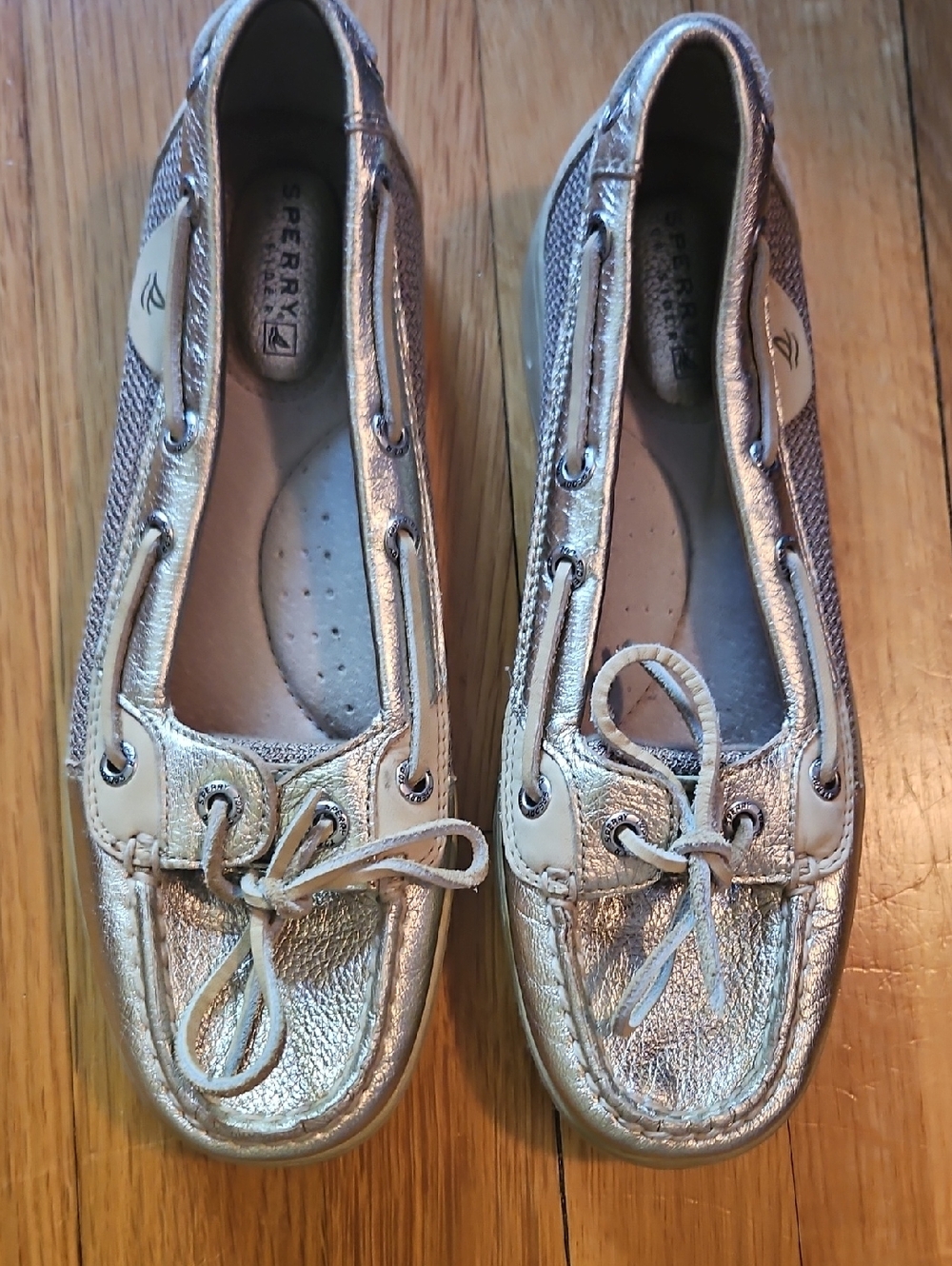Sperry Women's Metallic Gold Boat Shoes